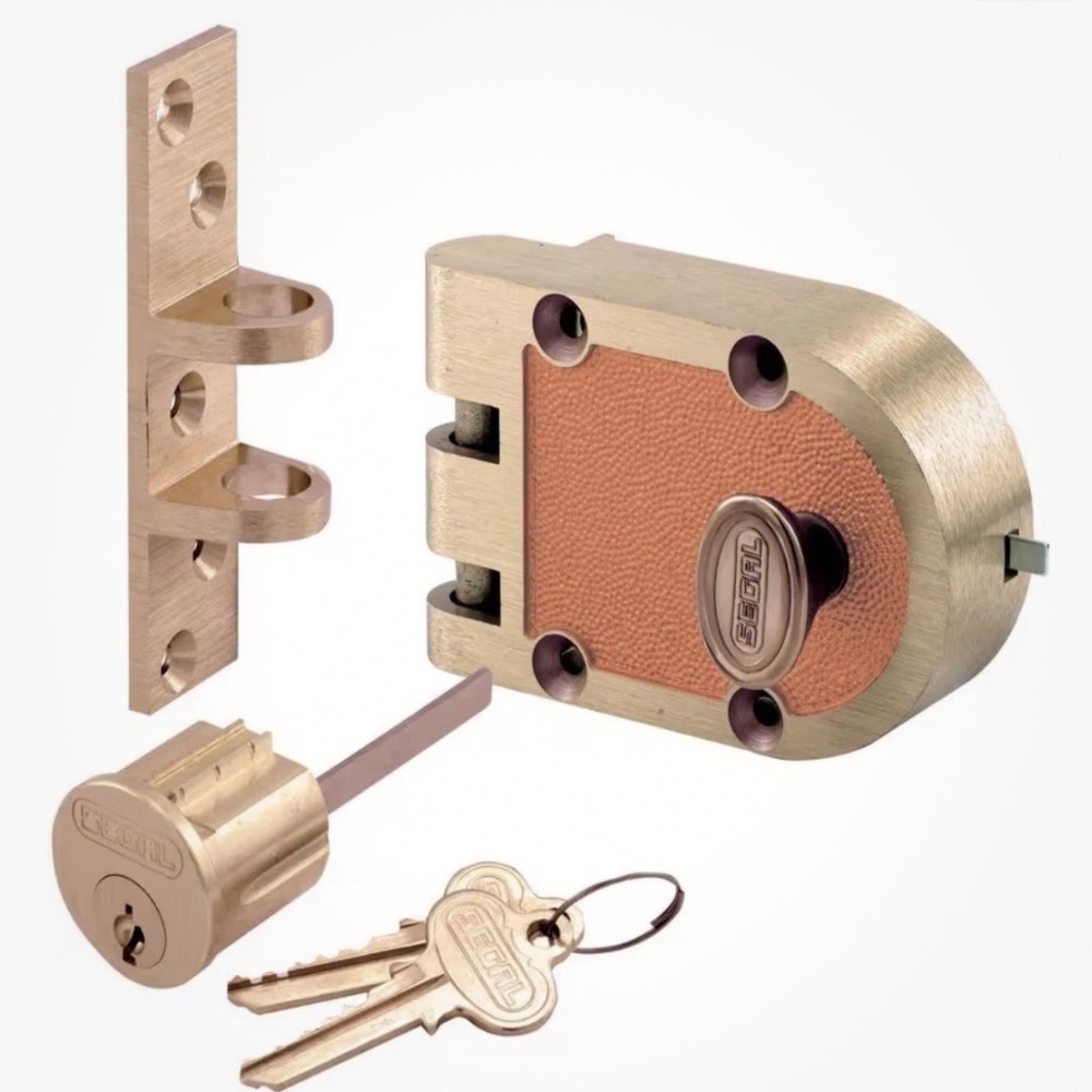 Segal Model 667 Jimmy-Proof Deadlock Single Cylinder Brass Bronze SE 15326